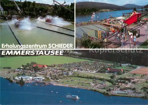 AK / Ansichtskarte Schieder Schwalenberg Erholungszentrum Schieder am Emmerstausee Fliegeraufnahme Schieder Schwalenberg