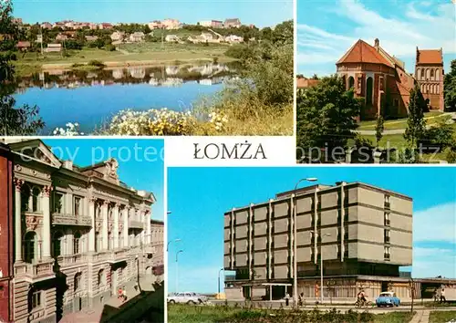 AK / Ansichtskarte Lomza Frament miastaGotyckakatedra przebudowana Klasycystyczny budynek sadu Hotel Polonez Lomza