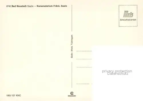 AK / Ansichtskarte Bad_Neustadt Kursanatorium Fraenk Saale Bad_Neustadt
