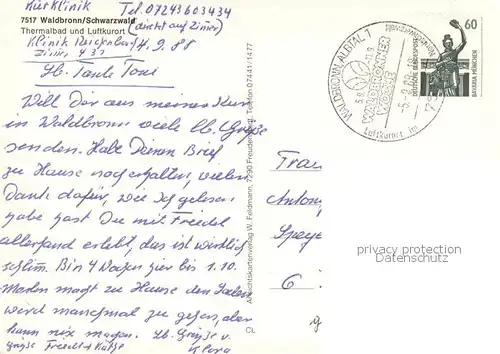 AK / Ansichtskarte Waldbronn_Albtal Thermalbad Fontaene Speisesaal Hallenbad Waldbronn Albtal