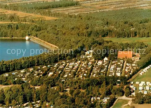 AK / Ansichtskarte Friesoythe Campingplatz Georg Wilken Fliegeraufnahme Friesoythe