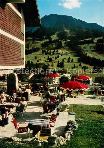 AK / Ansichtskarte Oberjoch Hotel Lang Terrasse Oberjoch