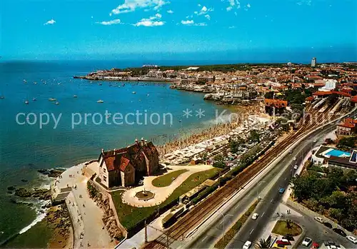 AK / Ansichtskarte Cascais_Cascaes_PT Panoramica da Vila e da Baia 