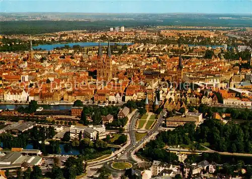 AK / Ansichtskarte Luebeck Fliegeraufnahme Luebeck