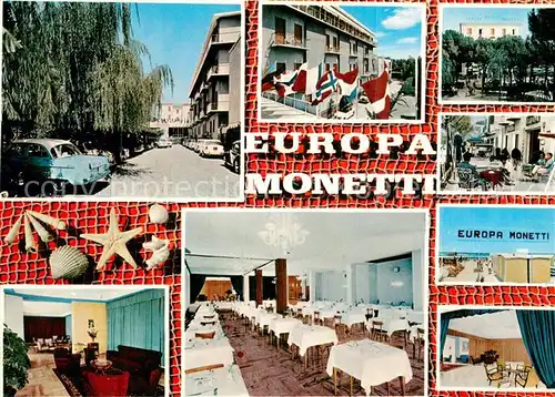 AK / Ansichtskarte Cattolica__Provincia_Rimini_IT Hotel Europa Monetti Gastraeume Strand Terrasse 