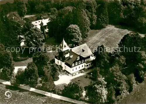 AK / Ansichtskarte Kirchenlamitz Jagdschloss Fahrenbuehl Hotel Pension Fliegeraufnahme Kirchenlamitz