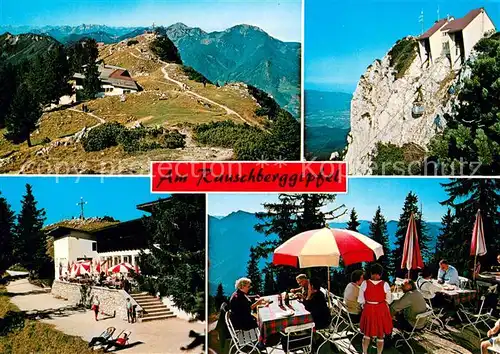 AK / Ansichtskarte Ruhpolding Rauschberghaus Rauschberggipfel Freiterrasse Ruhpolding