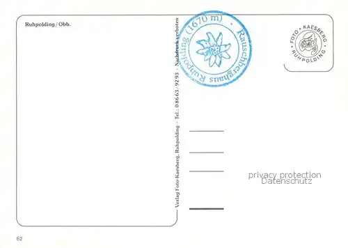 AK / Ansichtskarte Ruhpolding Rauschberghaus Rauschberggipfel Freiterrasse Ruhpolding