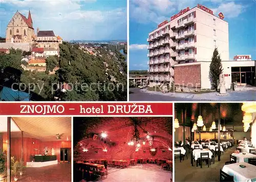 AK / Ansichtskarte Znojmo_CZ Hotel Druzba Gastraeume Rezeption  