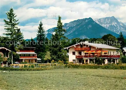 AK / Ansichtskarte Schoenau_Berchtesgaden Kurheim Hochwald mit Untersberg Schoenau Berchtesgaden