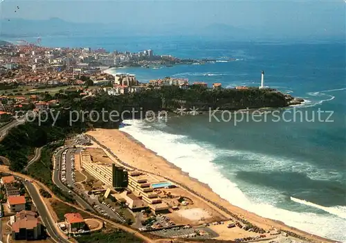 AK / Ansichtskarte Anglet_64 La Pointe St Martin Dans le fond Biarritz Vue aerienne 