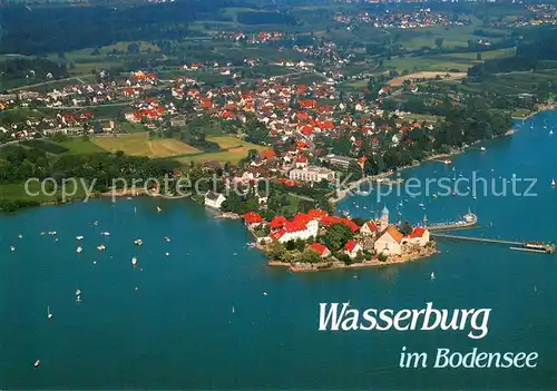 AK / Ansichtskarte Wasserburg_Bodensee Fliegeraufnahme Wasserburg Bodensee