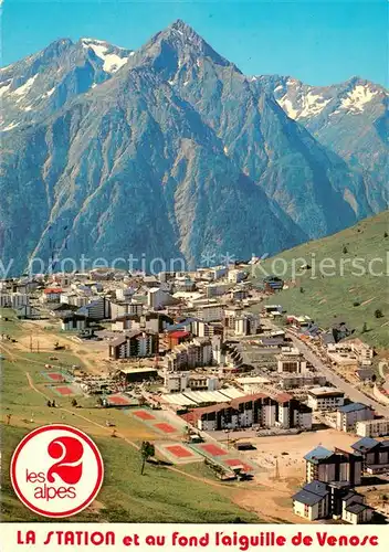 AK / Ansichtskarte Venosc La station et au fond laiguille de Venosc Les 2 Alpes Venosc