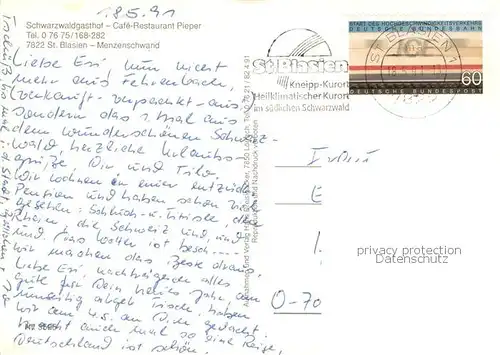 AK / Ansichtskarte Menzenschwand Schwarzwaldgasthof Cafe Restaurant Pieper Gaststube Bar Panorama Menzenschwand