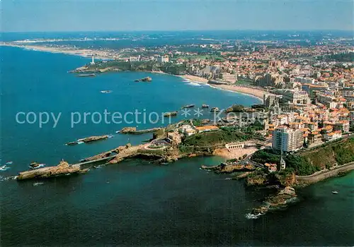AK / Ansichtskarte Biarritz_Pyrenees_Atlantiques Fliegeraufnahme Biarritz_Pyrenees