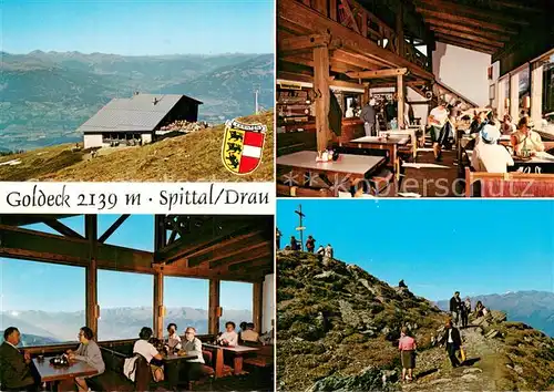 AK / Ansichtskarte Spittal_Drau Goldeck Gastraeume Gipfelblick Spittal Drau