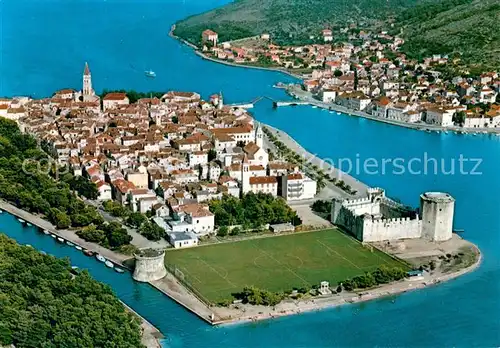 AK / Ansichtskarte Trogir_Trau_Croatia Fliegeraufnahme 