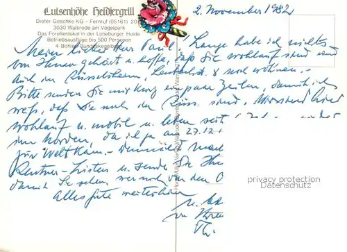 AK / Ansichtskarte Walsrode_Lueneburger_Heide Luisenhoehe Heidjergrill Theke Gastraeume Brunnen Muehlrad Vogelpark Walsrode_Lueneburger_Heide