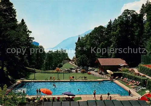 AK / Ansichtskarte Giessbach_BE Parkhotel Giessbach am Brienzersee Freibad 