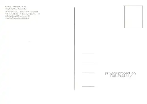 AK / Ansichtskarte Bad_Neuenahr Ahrweiler Giffels Goldener Anker Hallenbad Reception Kaminzimmer Gaestezimmer Bad_Neuenahr Ahrweiler