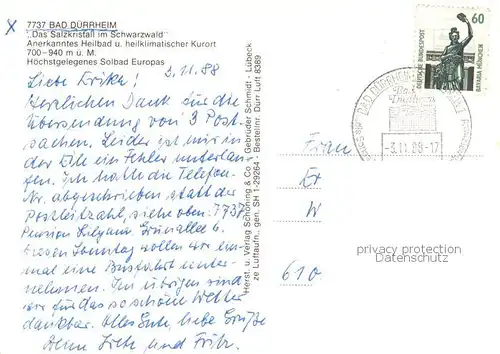 AK / Ansichtskarte Bad_Duerrheim Solbad Park Fliegeraufnahme Bad_Duerrheim