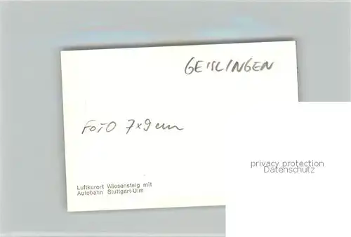 AK / Ansichtskarte Wiesensteig Panorama mit Viadukt der Autobahn Stuttgart Ulm Wiesensteig