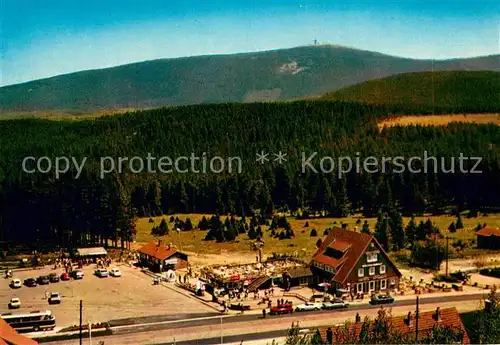 AK / Ansichtskarte Torfhaus_Harz Sporthotel Brockenblick Fliegeraufnahme Torfhaus Harz