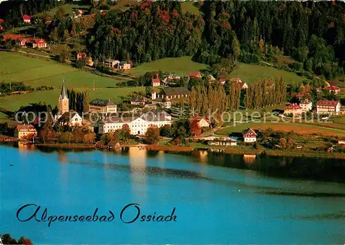 AK / Ansichtskarte Ossiach_Ossiachersee Fliegeraufnahme See Ossiach Ossiachersee