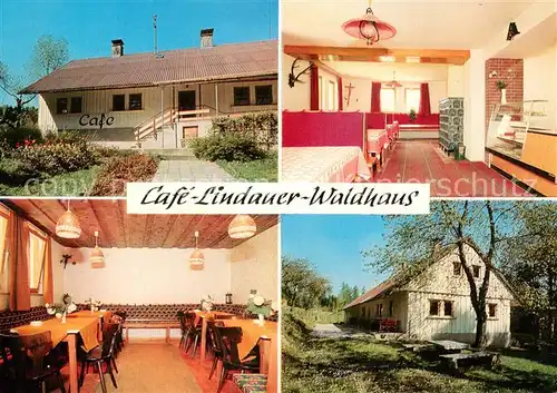 AK / Ansichtskarte Eslarn Cafe Lindauer Waldhaus Teilansichten Innen u. Aussen Eslarn