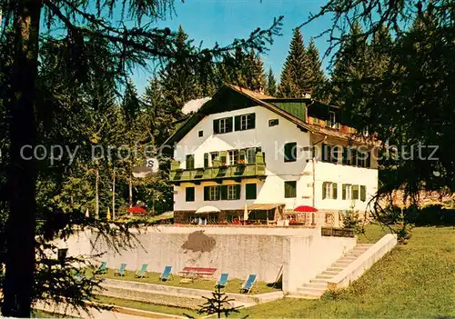 AK / Ansichtskarte Hafling_Avelengo Falzeben_IT Pension Schaefer Aussenansicht 
