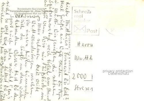 AK / Ansichtskarte Wyk_Foehr Ferienwohnungen Haus Tanneck Aussenansicht Foehr