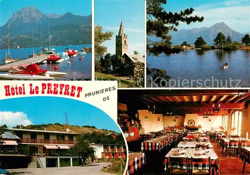 AK / Ansichtskarte Serre_Poncon_Lac_de Hotel Le Preyret See Ansicht 