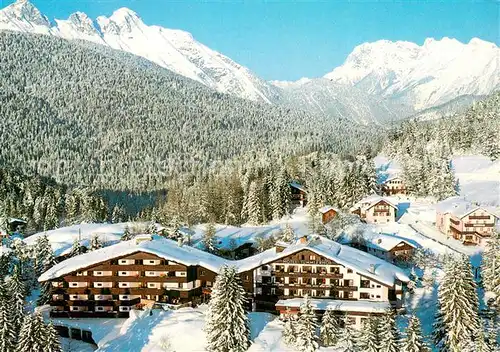 AK / Ansichtskarte Seefeld_Tirol Gartenhotel Tuemmlerhof Aussenansicht Winter Schnee Seefeld Tirol