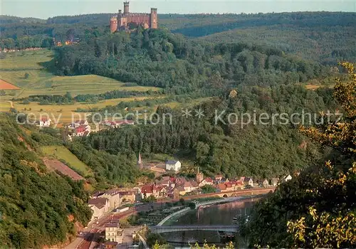 AK / Ansichtskarte Balduinstein Teilansicht m. Schloss Schaumburg Balduinstein