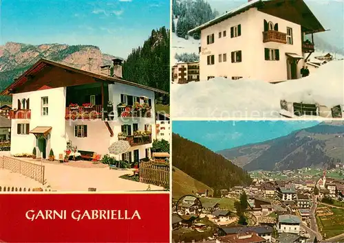 AK / Ansichtskarte Selva_Wolkenstein_Val_Gardena Garni Gabriella Sommer Winter 