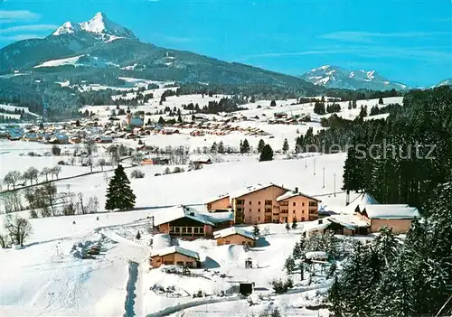 AK / Ansichtskarte Wertach Familienferienstaette der Deutschen Kolpingsfamilie e.V. Winterlandschaft Gruenten Allgaeuer Alpen Wertach