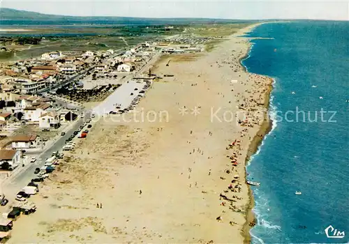 AK / Ansichtskarte Le_Barcares_66 Vue aerienne de la plage 