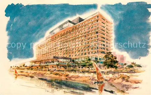 AK / Ansichtskarte Cairo_Egypt Nile Hilton Cairo Egypt