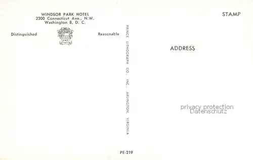 AK / Ansichtskarte Connecticut_US State Windsor Park Hotel 