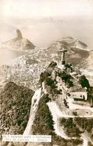 AK / Ansichtskarte Rio_de_Janeiro Estrada para o Corcovado Rio_de_Janeiro