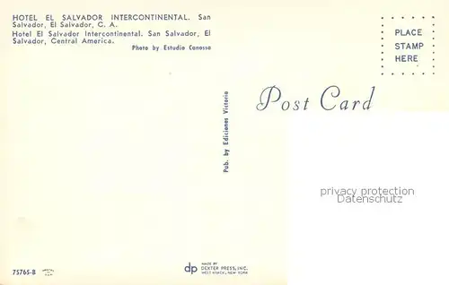 AK / Ansichtskarte San_Salvador Hotel El Salvador San_Salvador