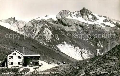 AK / Ansichtskarte Matrei_Osttirol Kaisertoerlhuette mit Grossglockner Matrei_Osttirol
