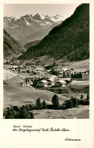 AK / Ansichtskarte Vent__Tirol_AT Panorama mit oetzaler Alpen 