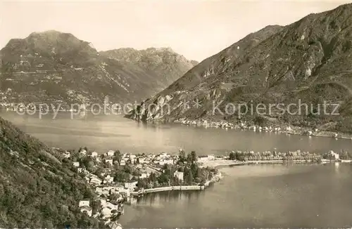 AK / Ansichtskarte Melide_Lago_di_Lugano Panorama Melide_Lago_di_Lugano