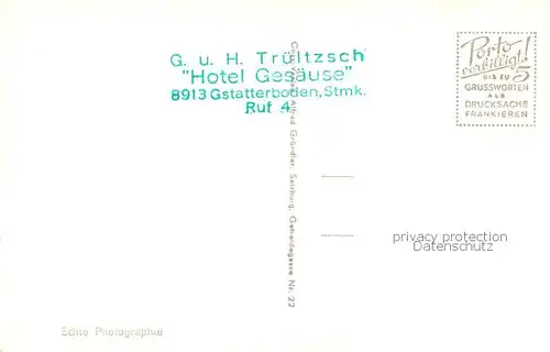AK / Ansichtskarte Gstatterboden_AT Hotel Gesaeuse mit Tieflimauer 