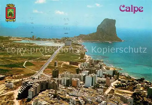 AK / Ansichtskarte Calpe_Alicante_ES Fliegeraufnahme 