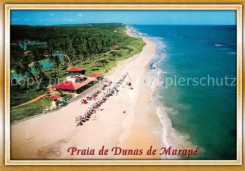 AK / Ansichtskarte Jequia_Alagoas_Brazil Praia de Dunas de Marape Fliegeraufnahme 