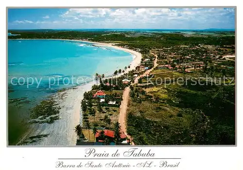 AK / Ansichtskarte Barra_de_Santo_Antonio_Brazil Praia de Tabuba Fliegeraufnahme 