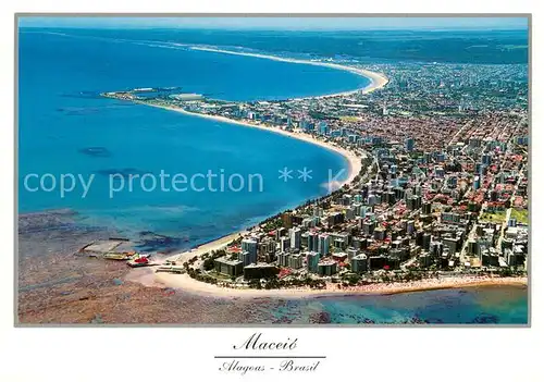 AK / Ansichtskarte Maceio_Brazil Praia da Ponta Verde Fliegeraufnahme 