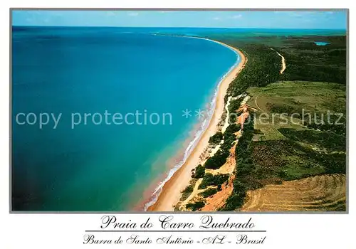 AK / Ansichtskarte Barra_de_Santo_Antonio_Brazil Praia do Carro Quebrado Fliegeraufnahme 